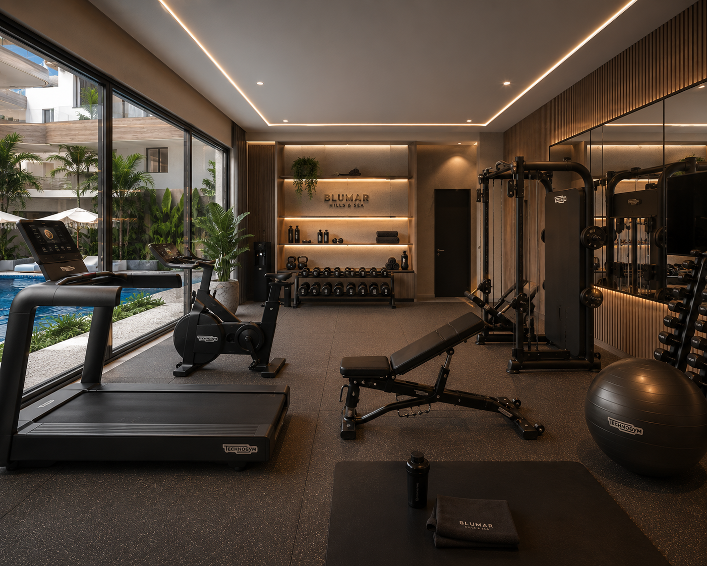 35 m² gym